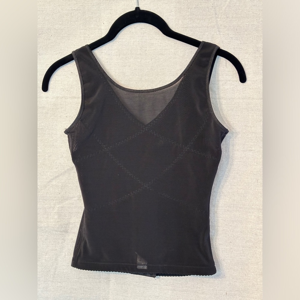 Black Wacoi Sheer Spandex Sleeveless Top